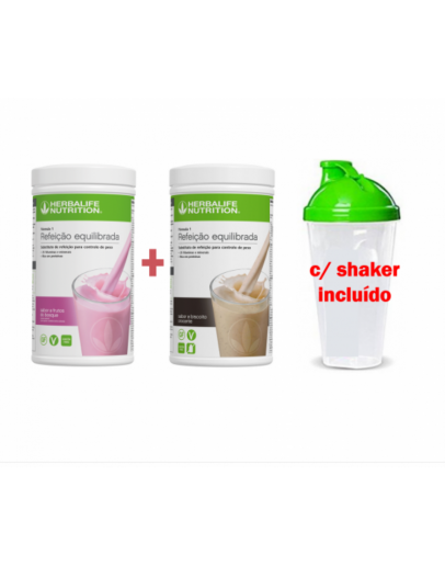 Pack 2 Batidos F1 com Shaker Incluído