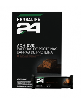Barras De Proteína Achieve H24 Chocolate Negro 6x60g